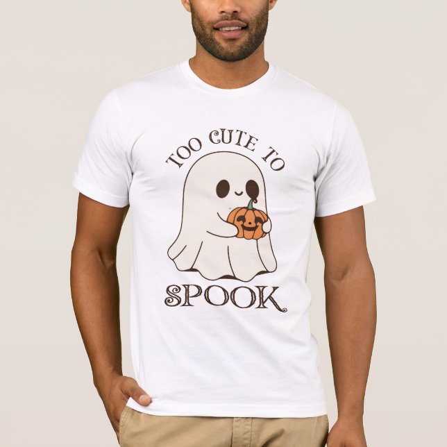 Camiseta Too Cute To Spook | Aesthetic Halloween (Frente)