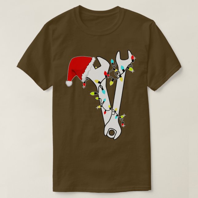 Camiseta Tool Wrench Technician Mechanic Engineer Christmas (Frente do Design)