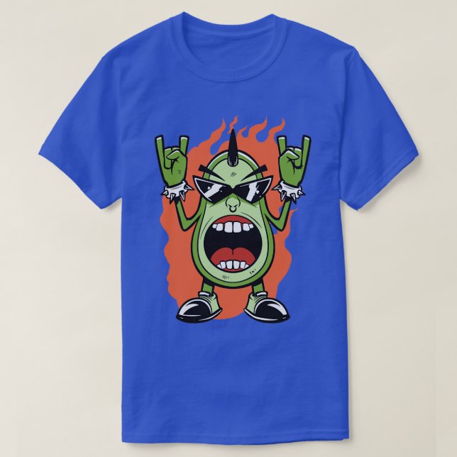 Camiseta Toon Avocado de Metal Pesado (Frente do Design)