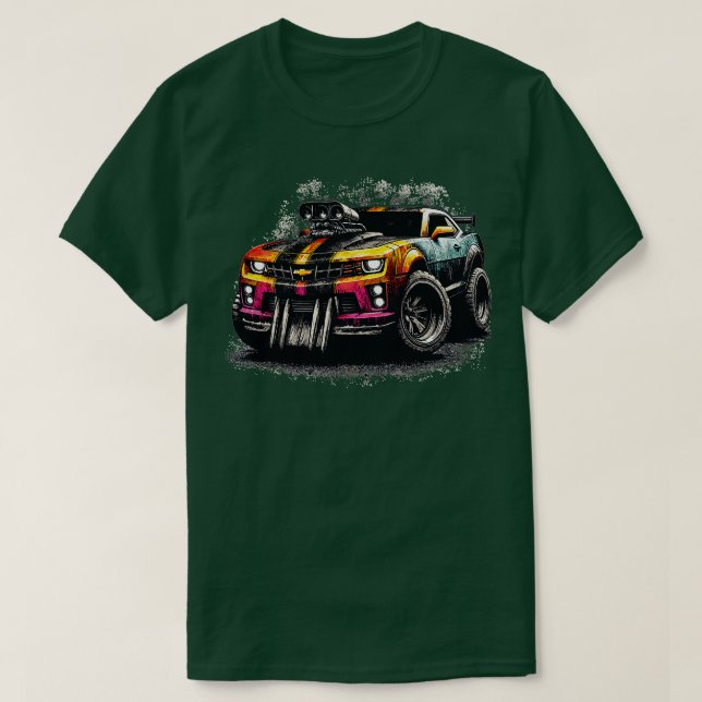 Camiseta toon chevy camaro (Frente do Design)