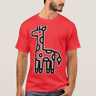Camiseta Toon girafa girafa girafa girafas
