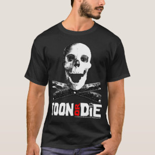Camiseta "Toon ou morre" t-shirt cinzento