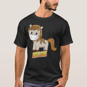 Camiseta Toon Pony Admirável Horse Cute Kawaii