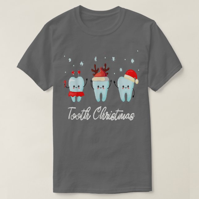 Camiseta Tooth christmas Halloween Costume Dental Assistant (Frente do Design)