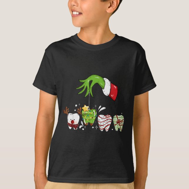 Camiseta Tooth Dentist Dental Istant Teeth Christmas Santa  (Frente)