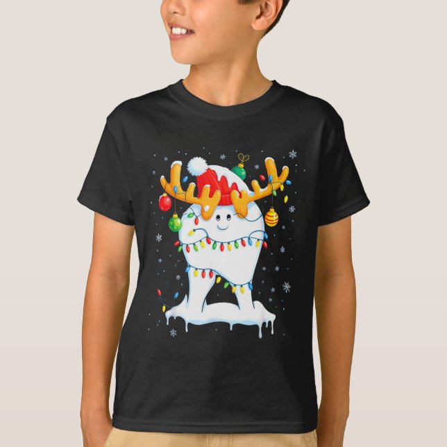 Camiseta Tooth Dentist Dental Istant Teeth Christmas Xmas  (Frente)
