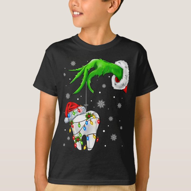 Camiseta Tooth Dentist Dental Istant Teeth Xmas Christmas P (Frente)