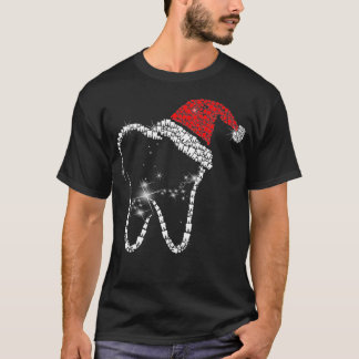 Camiseta Toothmas Feliz Natal Em Santa Hat Dental