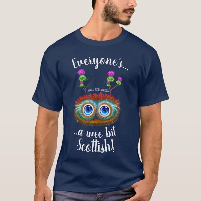 Camiseta Toots Haggis das buzinas, todos escocês! (Frente)