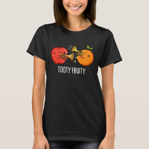 Camiseta Tooty Fruity Fruta Engraçado Músico Pun Dark BG