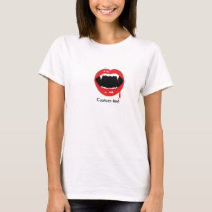 Camiseta Top Dentes de Vampiro Sangue Halloween Go