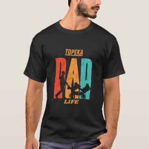Camiseta Topeka Estado Engraçado Nativo Sinalizador Pai Pai