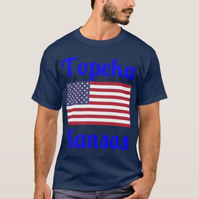 Camiseta Topeka Kansas Estampas Elegantes2 (Frente)