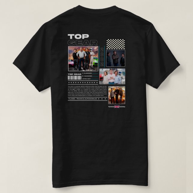 camiseta topgear  (Verso do Design)