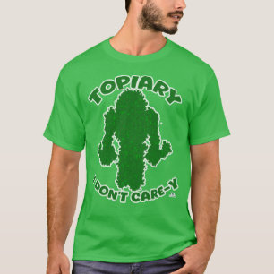 Camiseta Tópico sem importância Cartoon do Slogan do Jardim