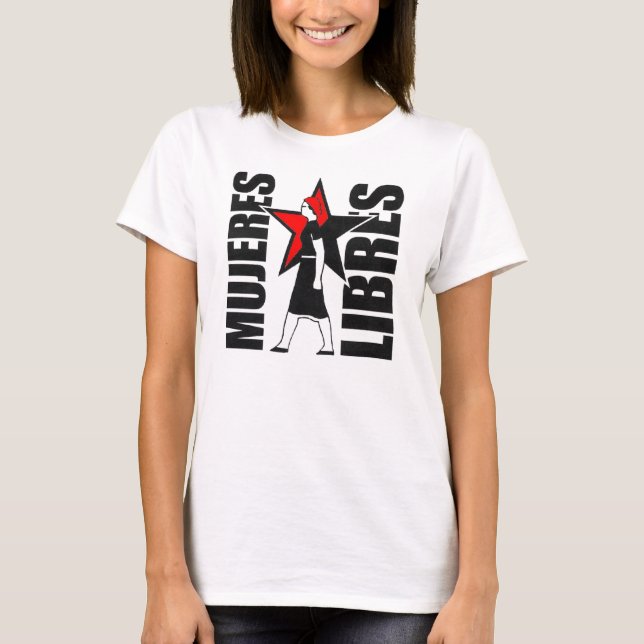 Camiseta topo do mujeres libres (Frente)