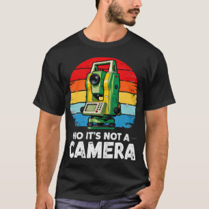 Camiseta Topografia Retro Não É Um Terreno De Câmara Topogr