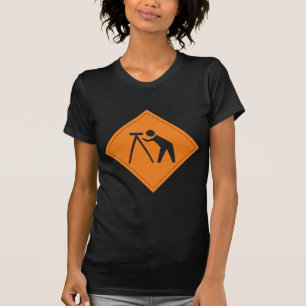 Camiseta Topógrafo da terra no t-shirt das mulheres do