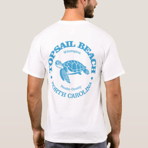 Camiseta Topsail Beach (tartaruga marinha)