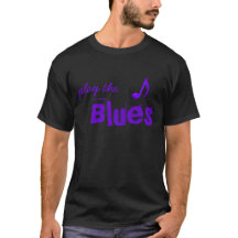 Toque a Nota de Música Azul Roxa do Blues