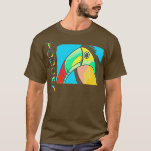 Camiseta Toque Artístico com Texto Vertical TOUCAN
