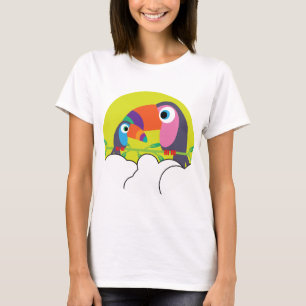 Camiseta Toque bonito Toucans de amor Aves Engraçadas M
