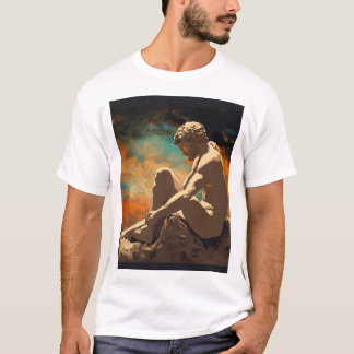 Camiseta "Toque divino: Criação de Adão por Michelangelo