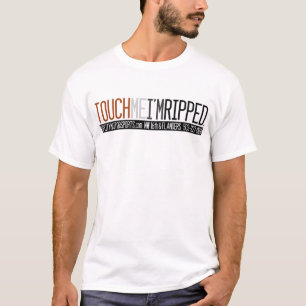 Camiseta Toque em me que eu sou T do músculo dos homens
