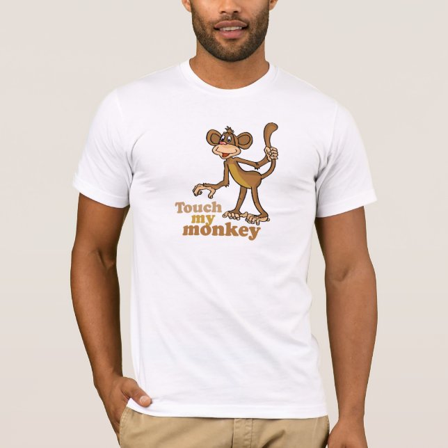 Camiseta Toque em meu macaco (Frente)