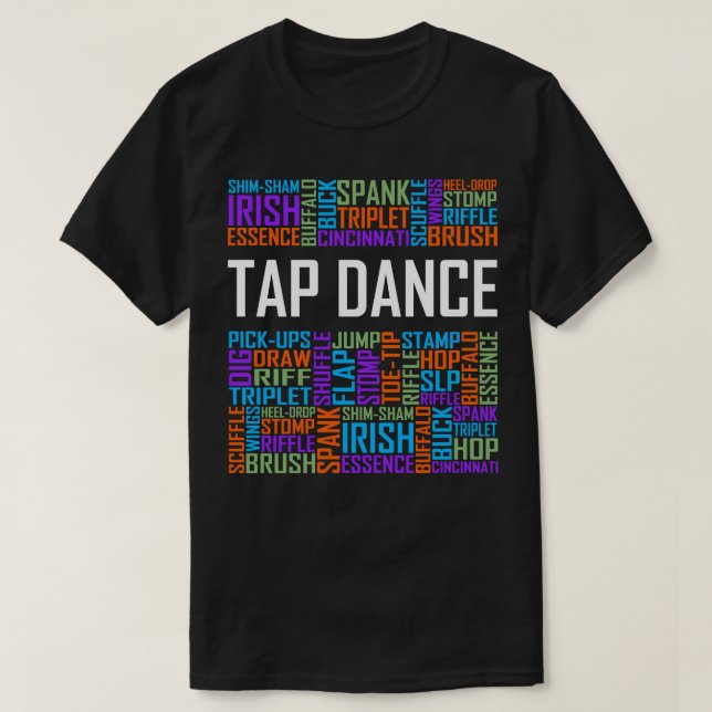 Camiseta Toque em Palavras de Dança (Frente do Design)