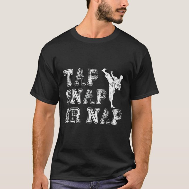 Camiseta Toque Em Snap Ou Nap Bjj Jiu Jitsu 1 (Frente)