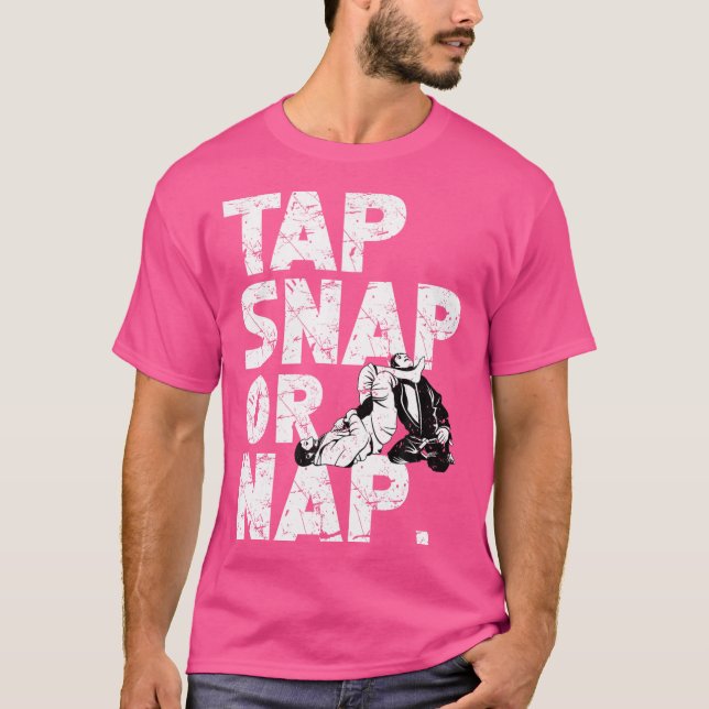 Camiseta Toque Em Snap Ou Nap Funny Jiu Jitsu Bjj (Frente)