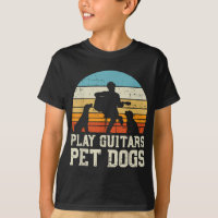 Toque Guitarras Pet Dog Retro Music Guitarist Anim