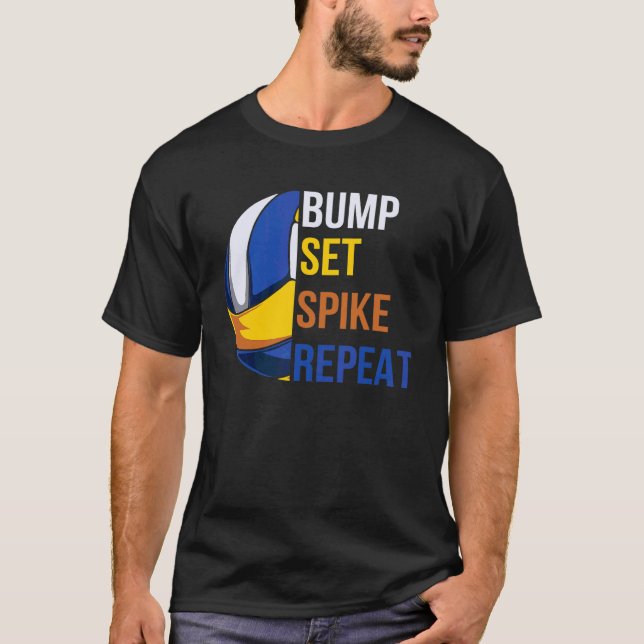 Camiseta Toque Levantamento Ataque Repita Volei (Frente)