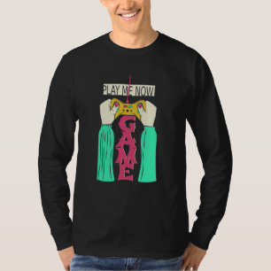 Camiseta Toque Me Agora – Design de Controle de Jogos Retrô