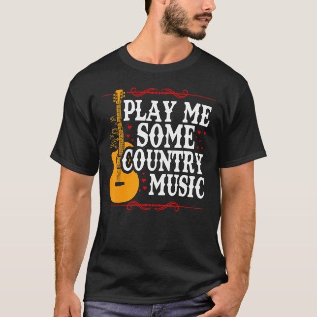 Camiseta Toque-me alguma música country 2 (Frente)