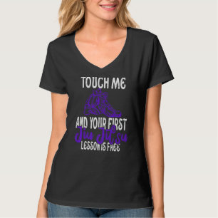 Camiseta Toque Me E Sua Primeira Aula De Jiu Jitsu É Grátis