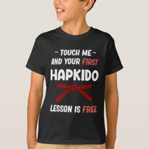 Camiseta Toque-me e Sua Primeira Lição de Hapkido é Grátis