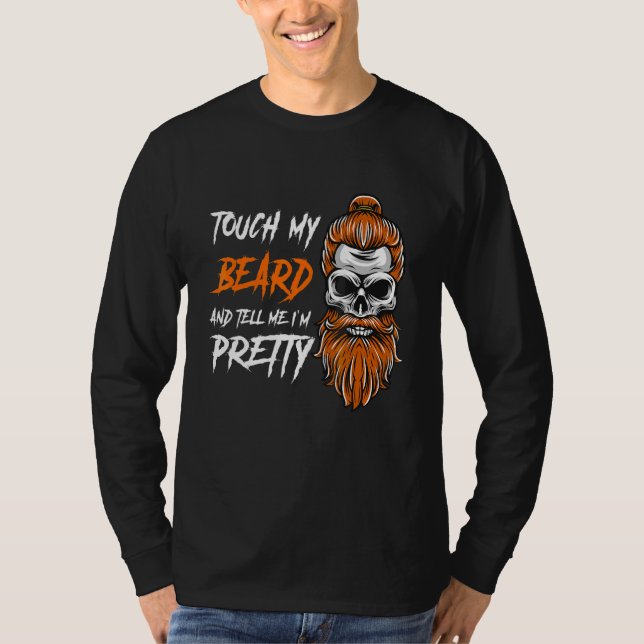 Camiseta Toque Minha Barba E Me Diga Que Sou Bonito  Hallow (Frente)