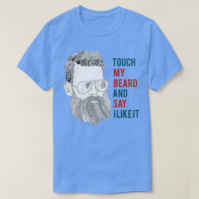 Camiseta Toque na minha barba 1 (Frente do Design)