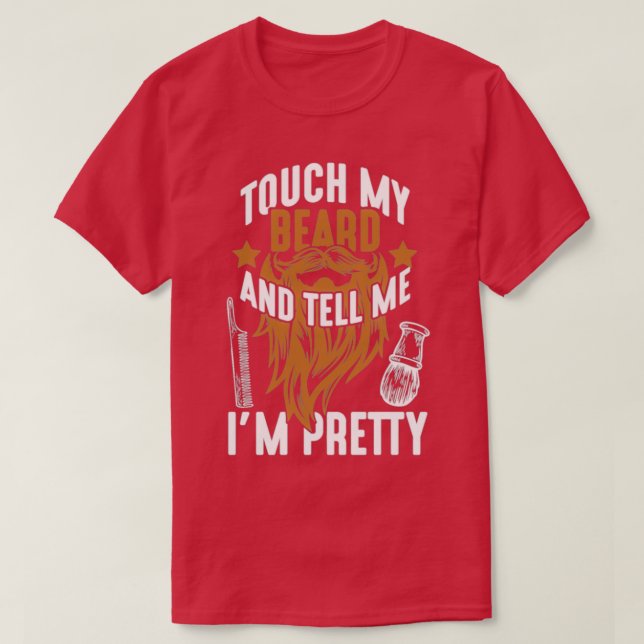 Camiseta Toque na minha barba Bonito (Frente do Design)