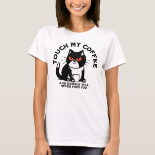 Camiseta Toque no meu café e o Google nunca te encontrará