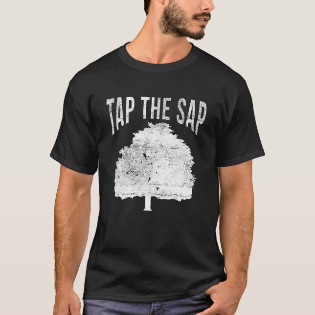 Camiseta Toque no Sap for Maple Syrup Tree Maple Sugaring (Frente)