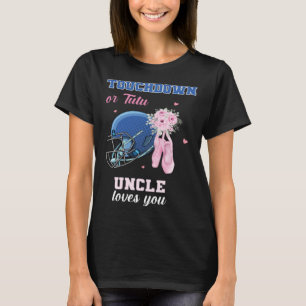 Camiseta Toque ou Tutu Tio Te Ama Revelação de Gênero Bo