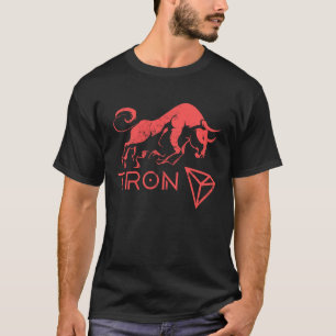 Camiseta Toque TRX HODL TRX do TRON Crypto Millionaire BULL