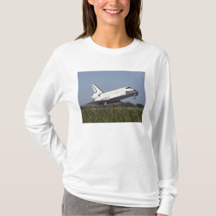 Camiseta Toques de Atlantis do vaivém espacial para baixo
