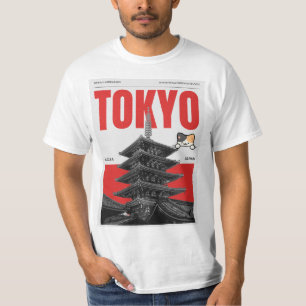 Camiseta Tóquio & amantes de gatos