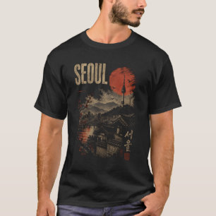 Camiseta Tóquio Coreia do Sul Lembrança de Viagem Retro Nam
