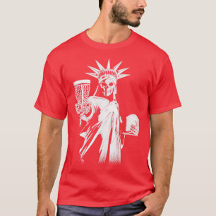 Camiseta Tóquio Engraçado Jogador De Golfe Gótico Estátua D