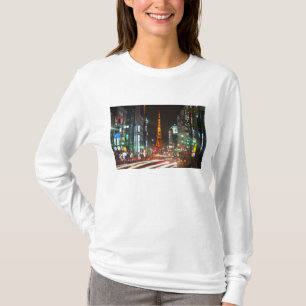 Camiseta Tóquio, Japão. A Torre de Tóquio é uma comunicação